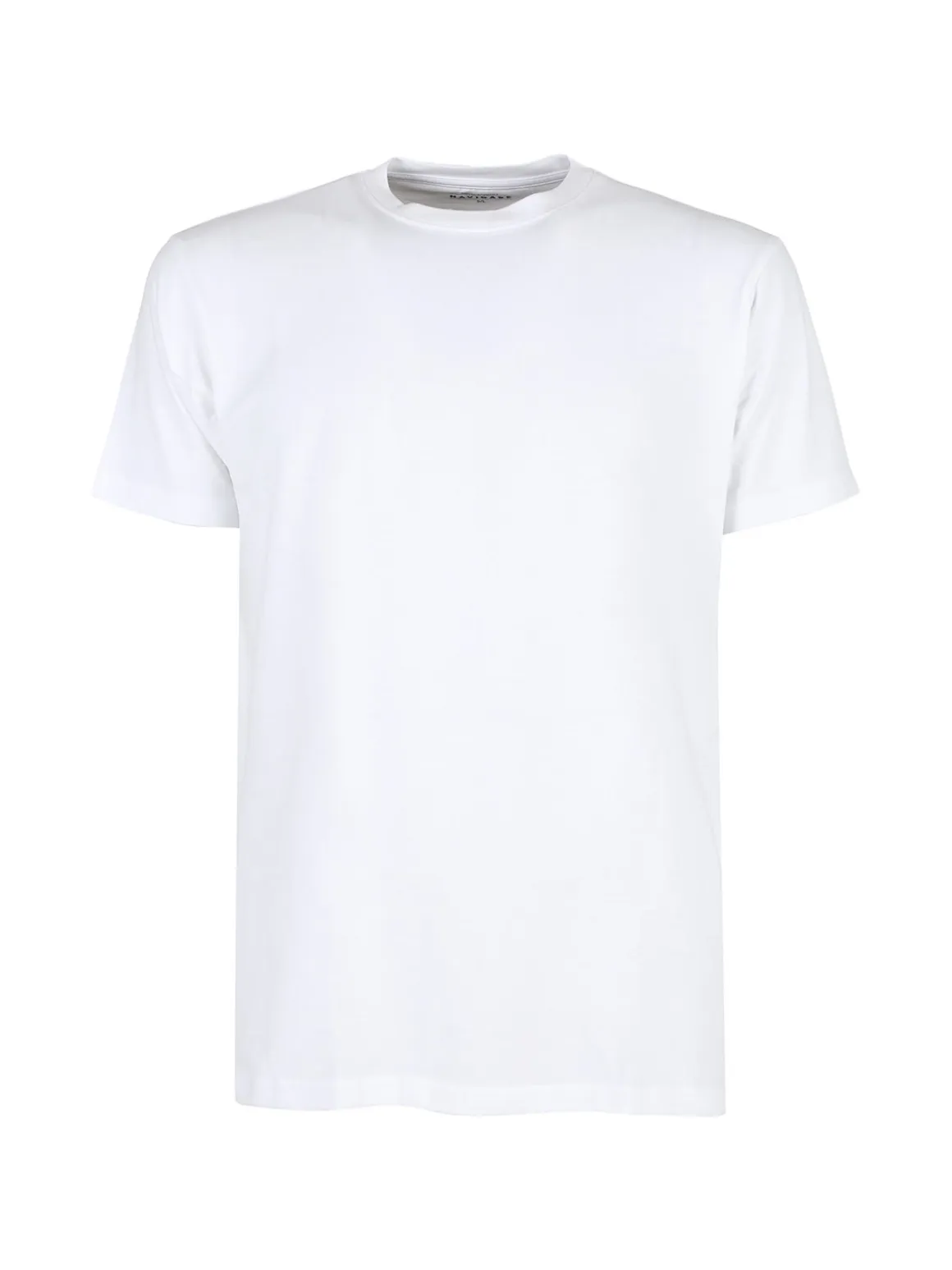 Navigare T-shirt intima da uomo girocollo in caldo cotone - bianco
