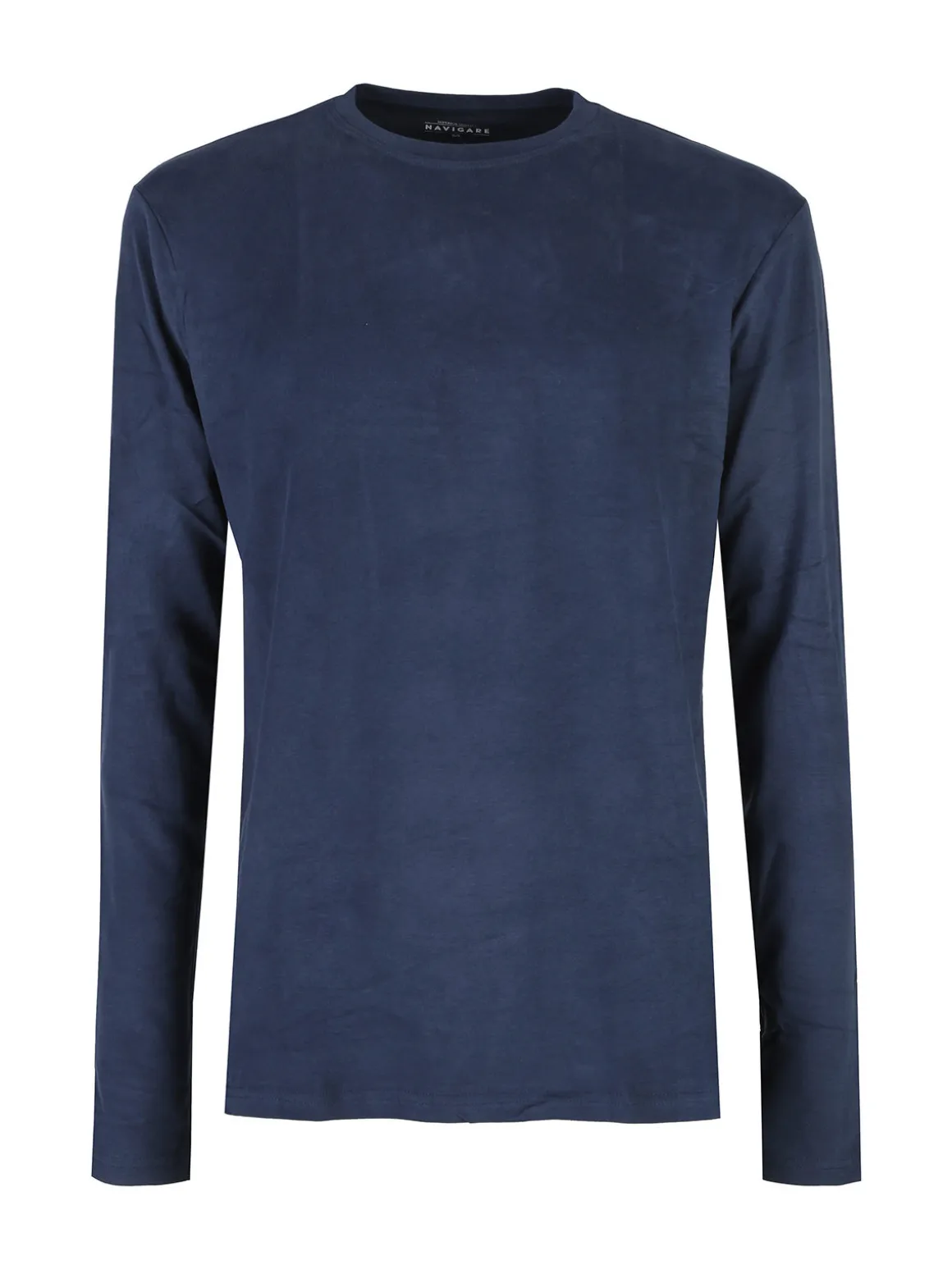 Navigare T-shirt intima da uomo a maniche lunghe in caldo cotone - blu