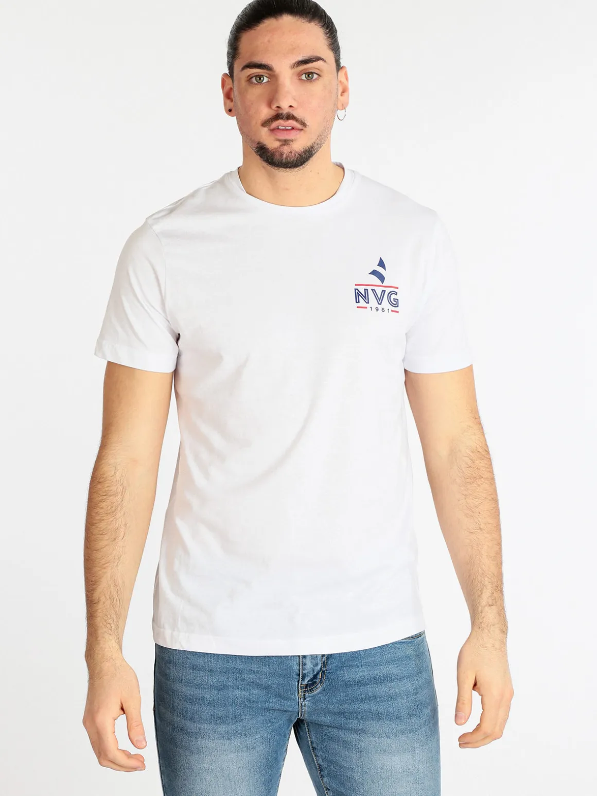 Navigare T-shirt uomo in cotone