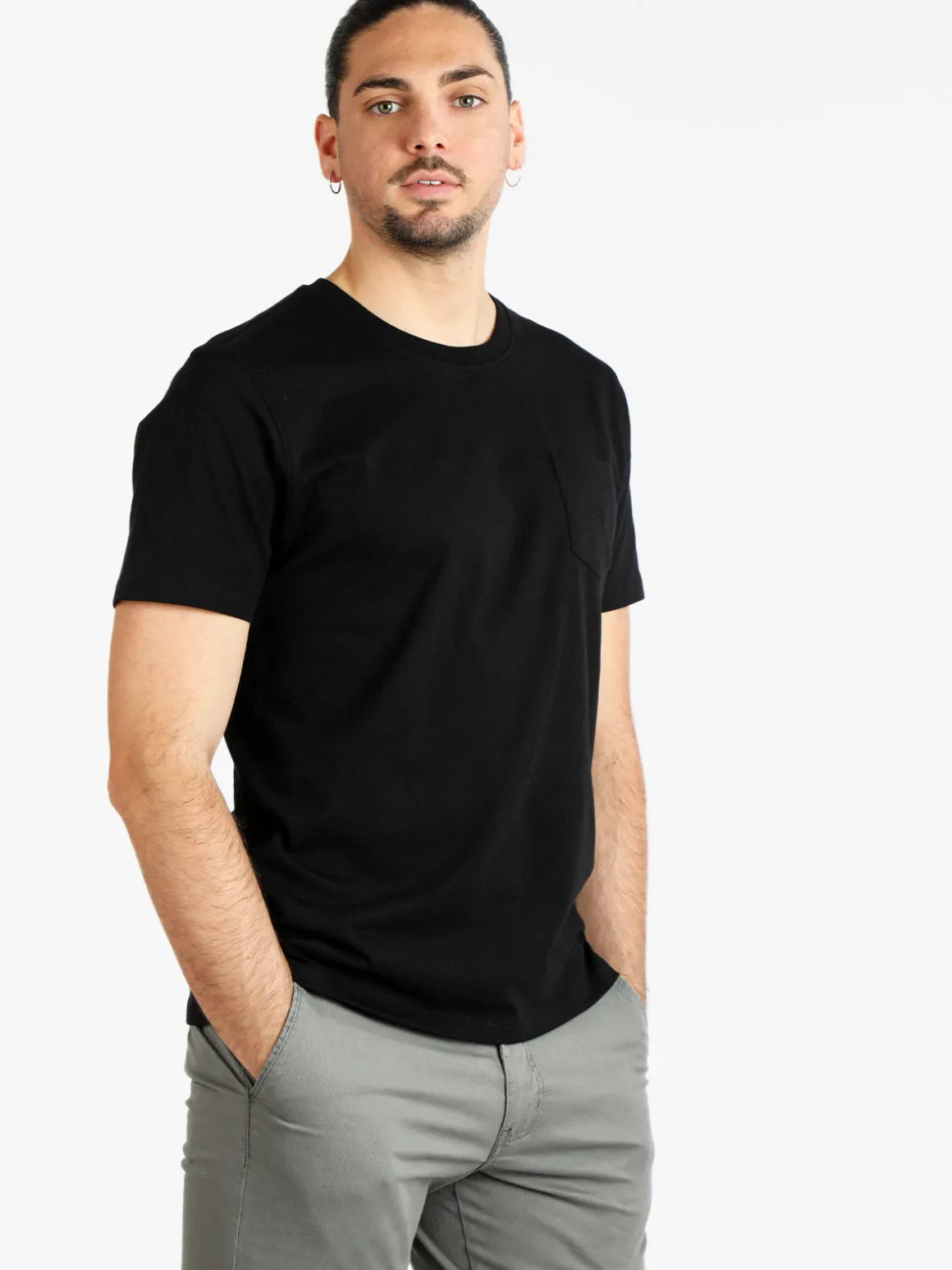 Navigare T-shirt uomo manica corta con taschino