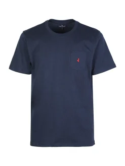 Navigare T-shirt uomo manica corta con taschino
