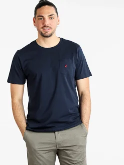 Navigare T-shirt uomo manica corta con taschino