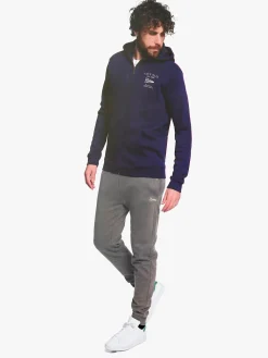 Navy Sail Completo tuta da uomo felpata con cappuccio e zip intera - blu scuro