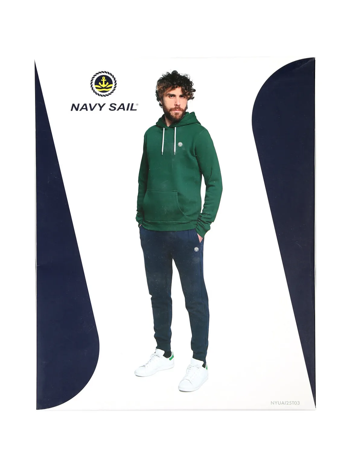 Navy Sail Completo tuta felpata da uomo con cappuccio - bordeaux