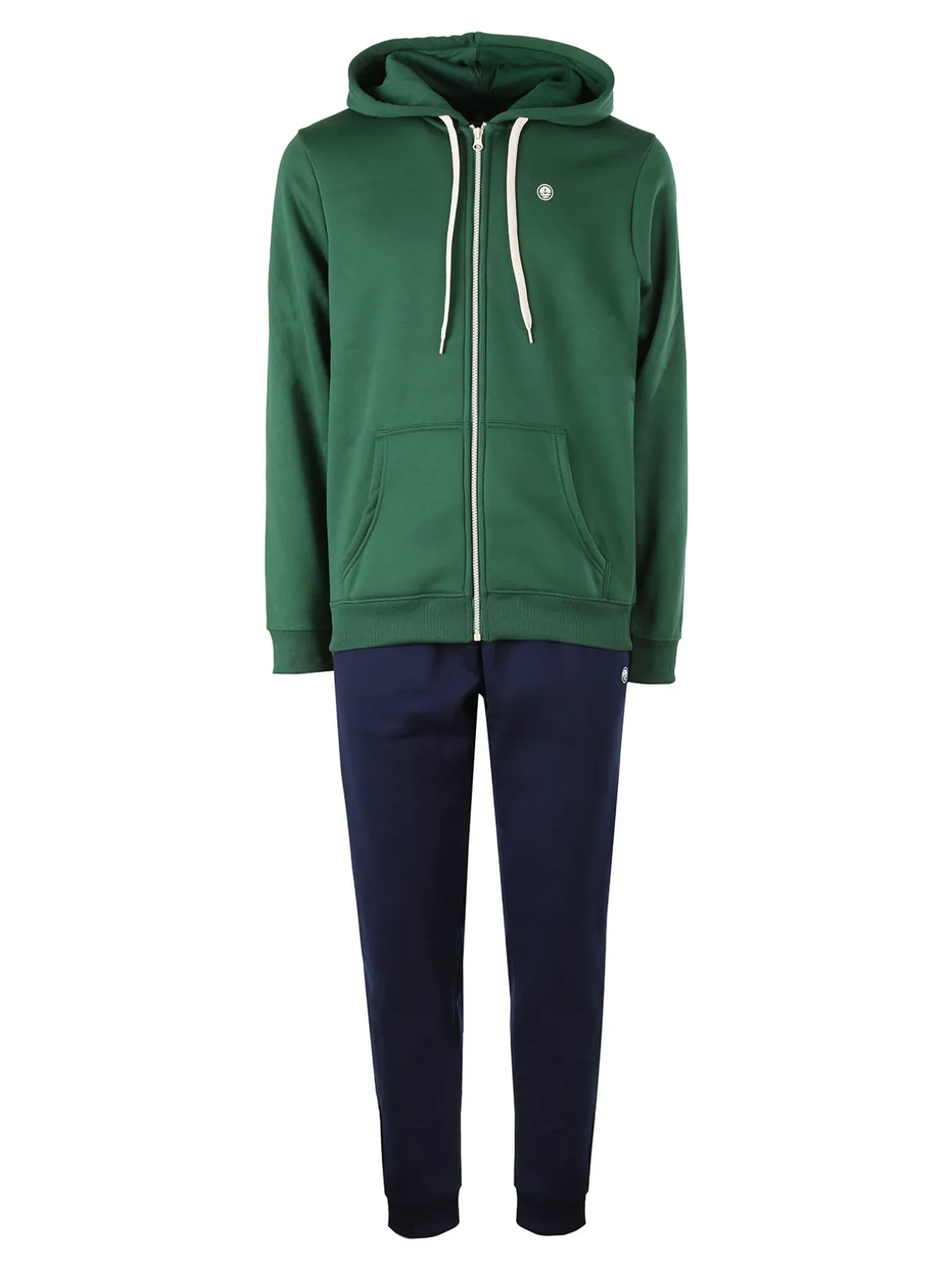 Navy Sail Completo tuta 2 pezzi da uomo full zip con cappuccio - verde