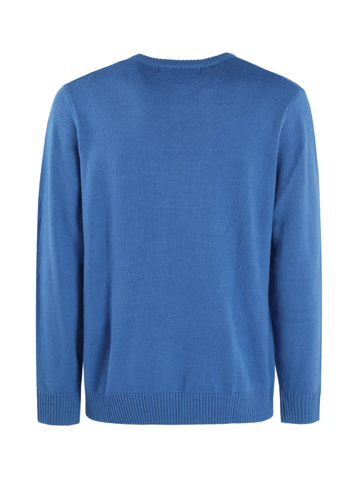 Navy Sail Maglione da uomo misto lana con scollo V