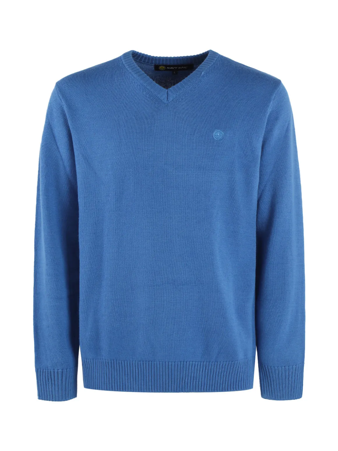 Navy Sail Maglione da uomo misto lana con scollo V