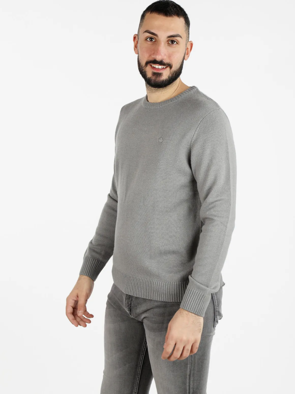 Navy Sail Maglione girocollo da uomo misto lana