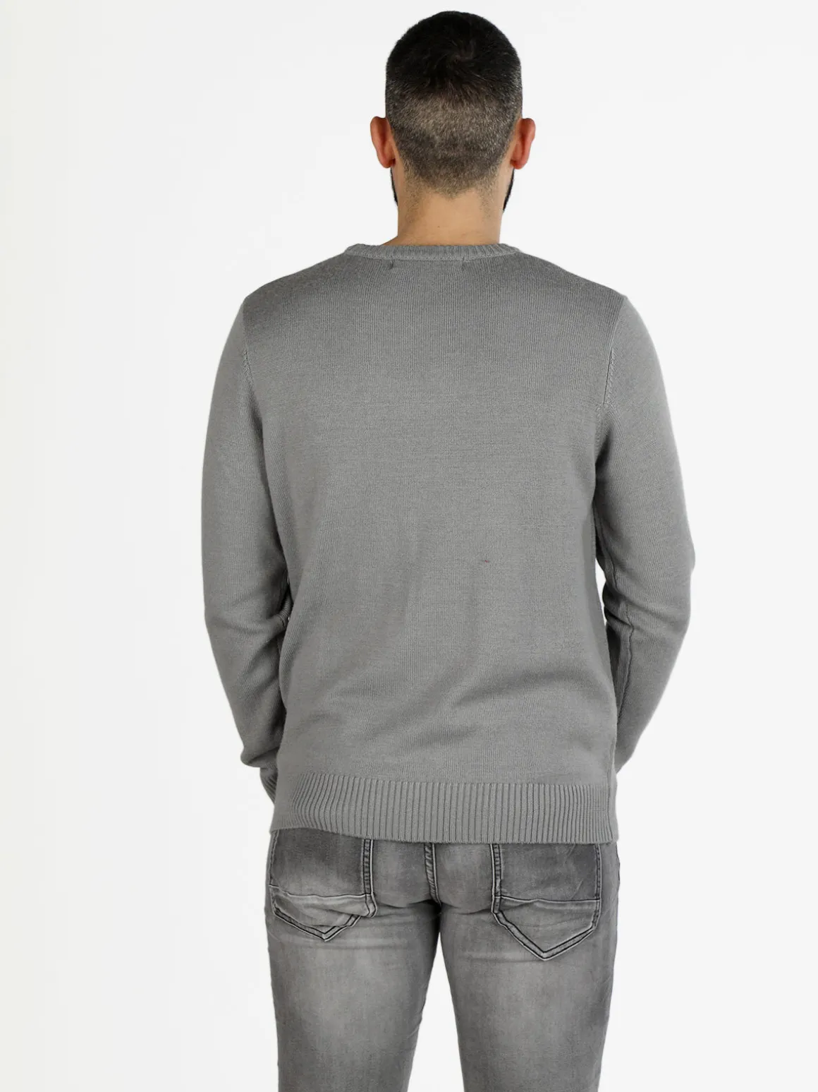 Navy Sail Maglione girocollo da uomo misto lana