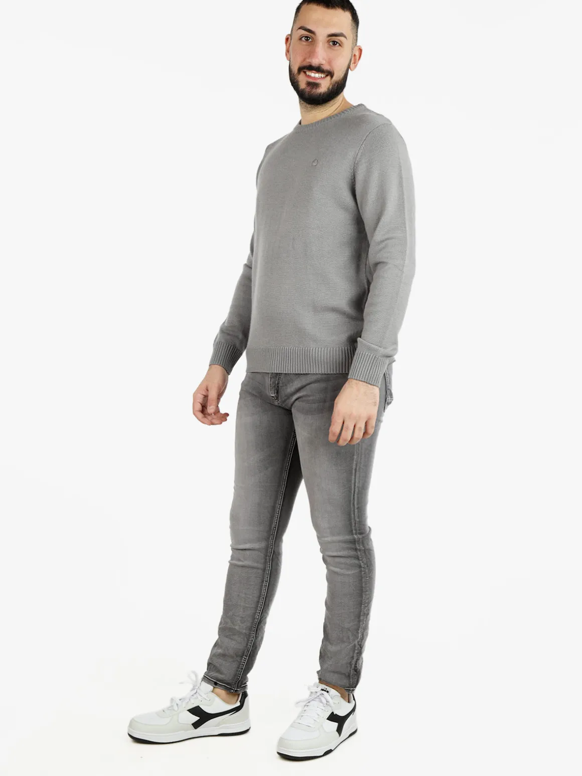 Navy Sail Maglione girocollo da uomo misto lana
