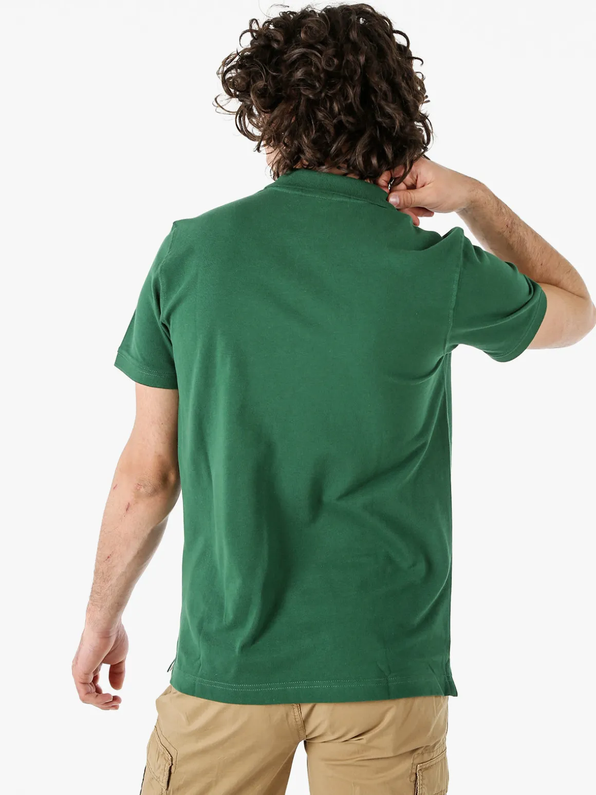 Navy Sail Polo da uomo in cotone a maniche corte - verde