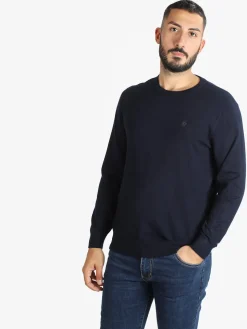 Navy Sail Pullover uomo scollo tondo