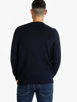 Navy Sail Pullover uomo scollo tondo