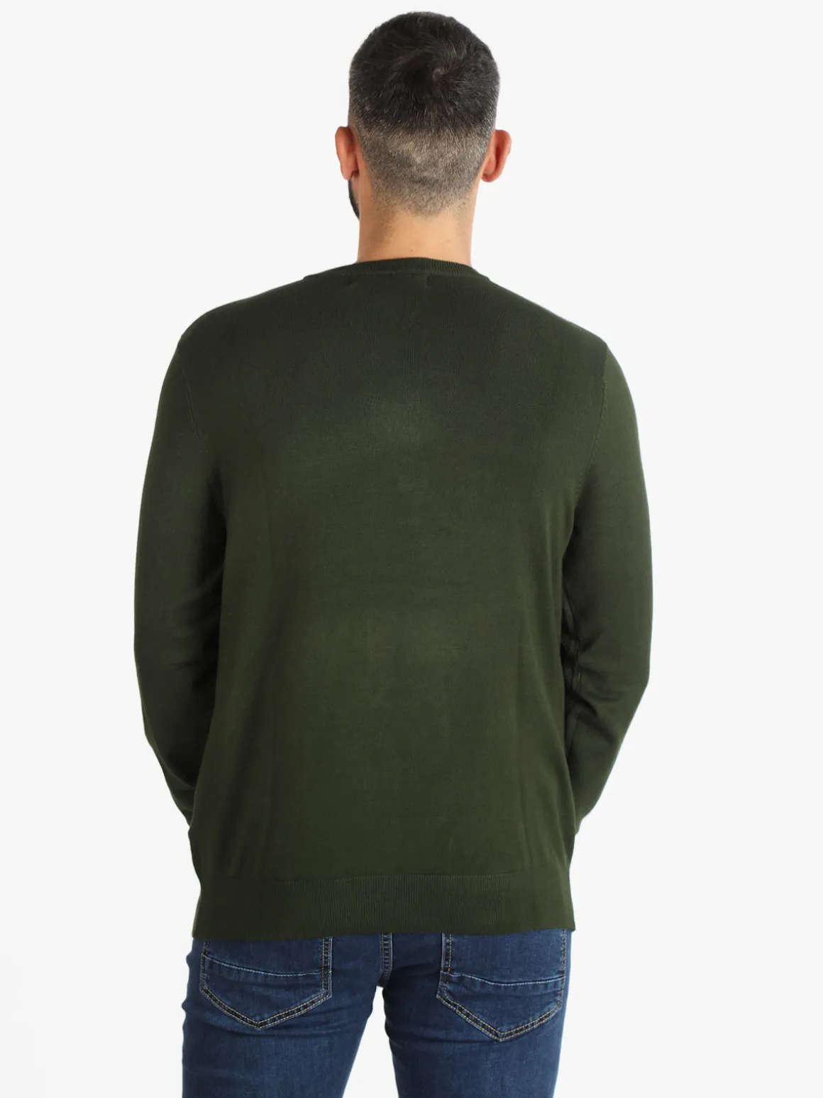 Navy Sail Pullover uomo scollo tondo