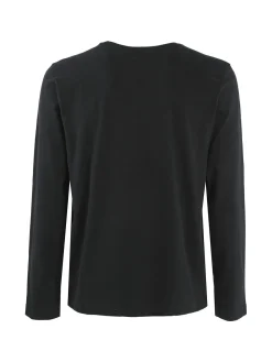 Navy Sail T-shirt da uomo in cotone a manica lunga