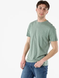 Navy Sail T-shirt da uomo in cotone con logo - verde