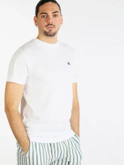 Navy Sail T-shirt manica corta in cotone da uomo