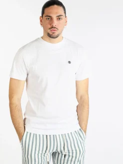 Navy Sail T-shirt manica corta in cotone da uomo