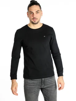 Navy Sail T-shirt uomo girocollo a maniche lunghe