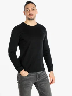 Navy Sail T-shirt uomo girocollo a maniche lunghe