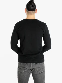 Navy Sail T-shirt uomo girocollo a maniche lunghe