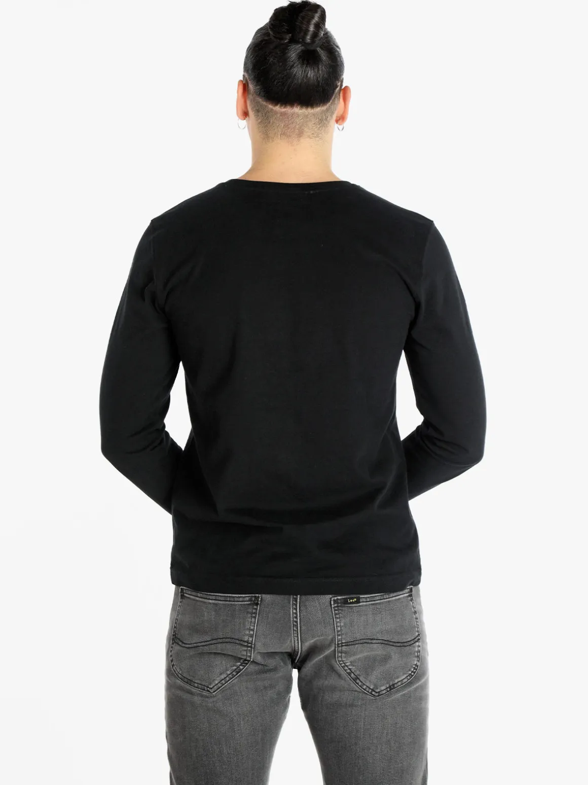 Navy Sail T-shirt uomo girocollo a maniche lunghe