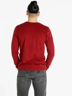 Navy Sail T-shirt uomo girocollo a maniche lunghe