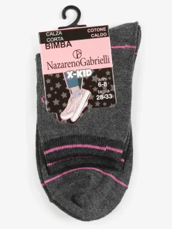 Nazareno Gabrielli Calze corte da bambina in caldo cotone