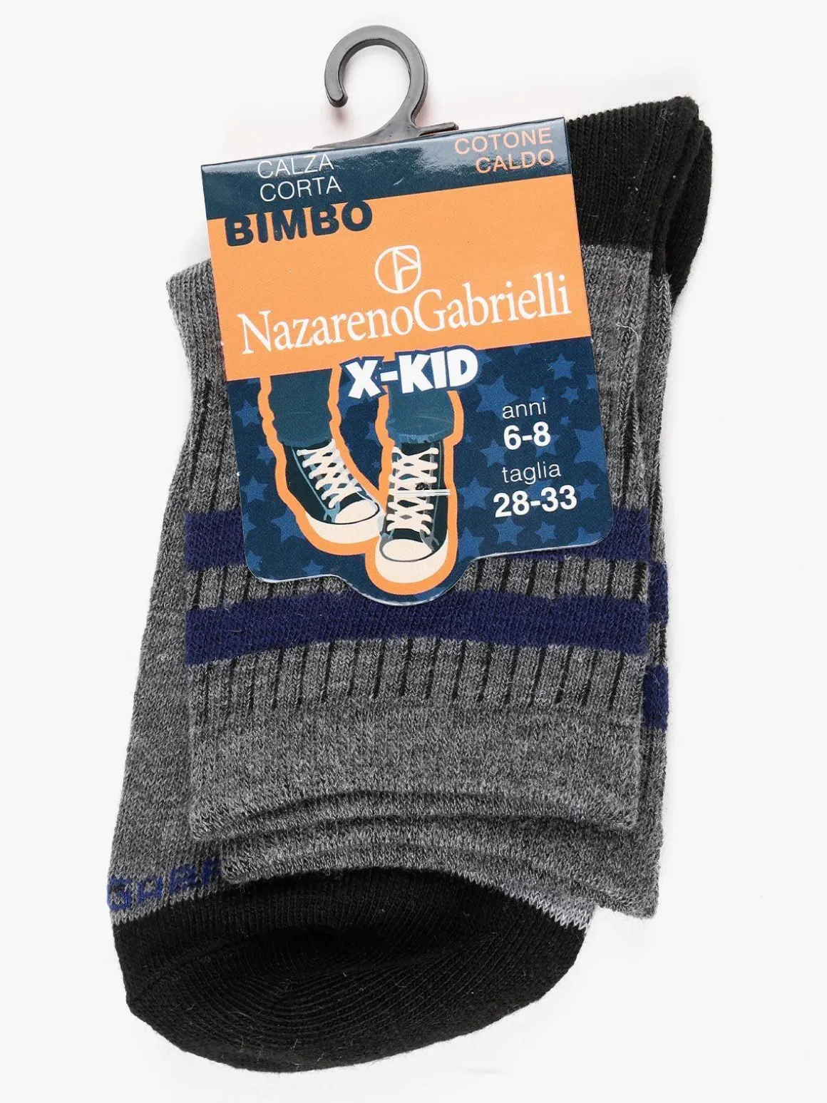 Nazareno Gabrielli Calze corte a righe