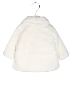 Nazareno Gabrielli Cappottino da neonata in ecopelliccia - panna