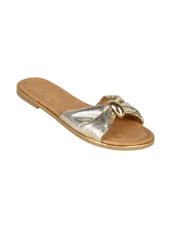 Nazareno Gabrielli Ciabatta donna con nodo - platino