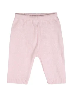 Nazareno Gabrielli Completo 2 pezzi da neonati in maglia con colletto - rosa