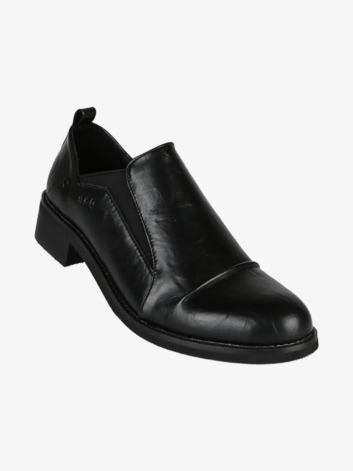 Nazareno Gabrielli Mocassini donna in ecopelle con tacco largo - nero