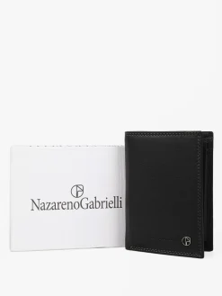 Nazareno Gabrielli Portafoglio verticale in pelle da uomo