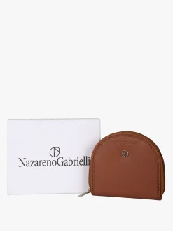 Nazareno Gabrielli Portamonete in pelle con zip