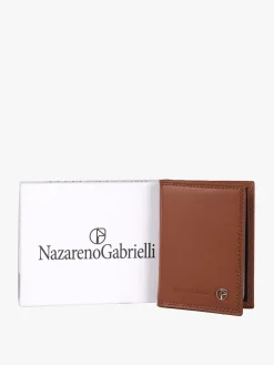 Nazareno Gabrielli Portatessere da uomo in pelle