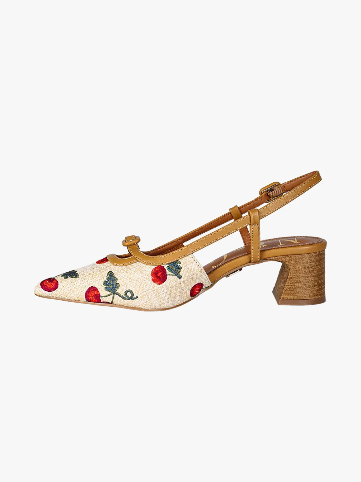Nazareno Gabrielli Slingback donna aperte dietro con cinturino alla caviglia - multicolore