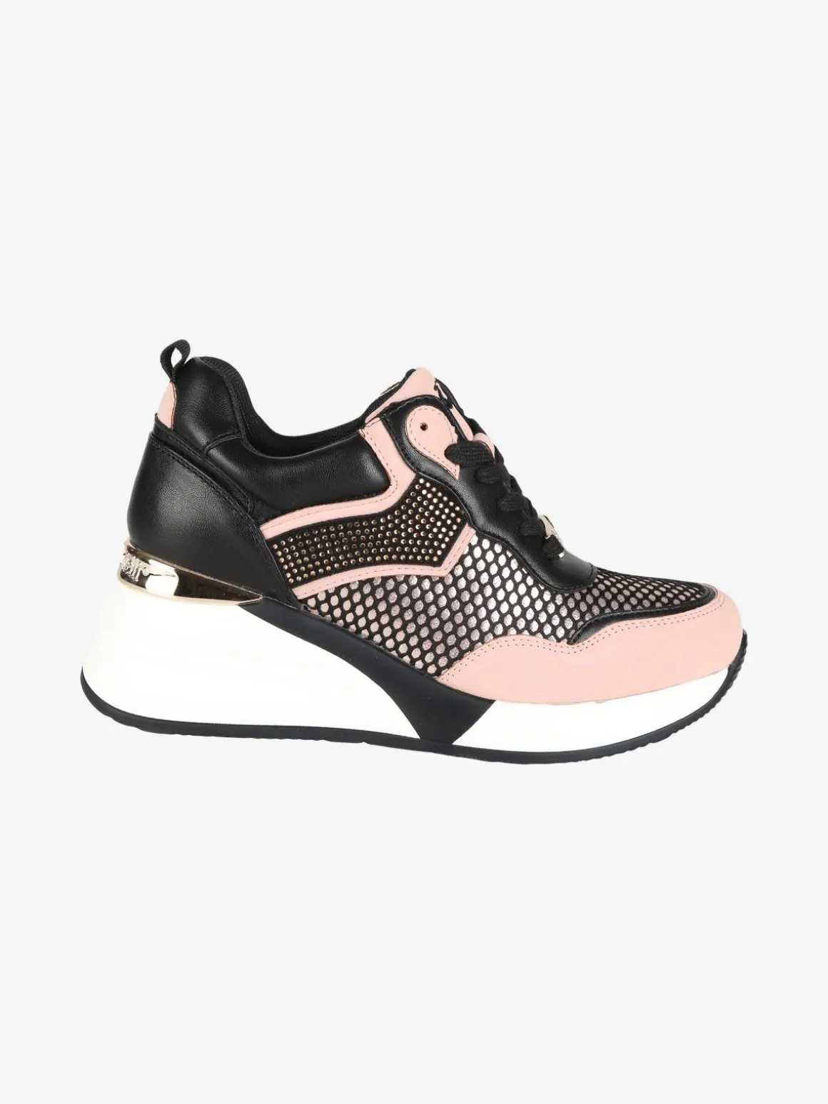 Nazareno Gabrielli Sneakers donna con zeppa e strass