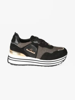 Nazareno Gabrielli Sneakers donna brillantinate con platform