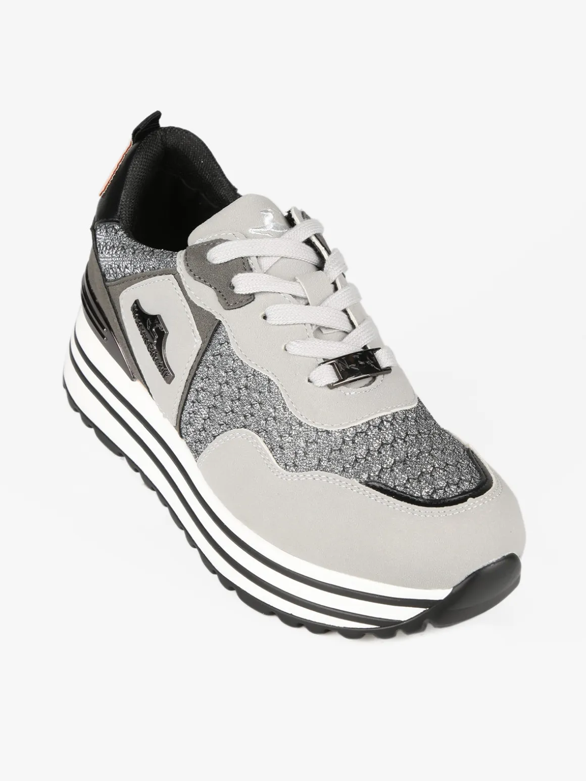 Nazareno Gabrielli Sneakers donna brillantinate con platform