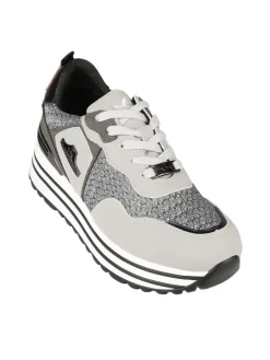 Nazareno Gabrielli Sneakers donna brillantinate con platform