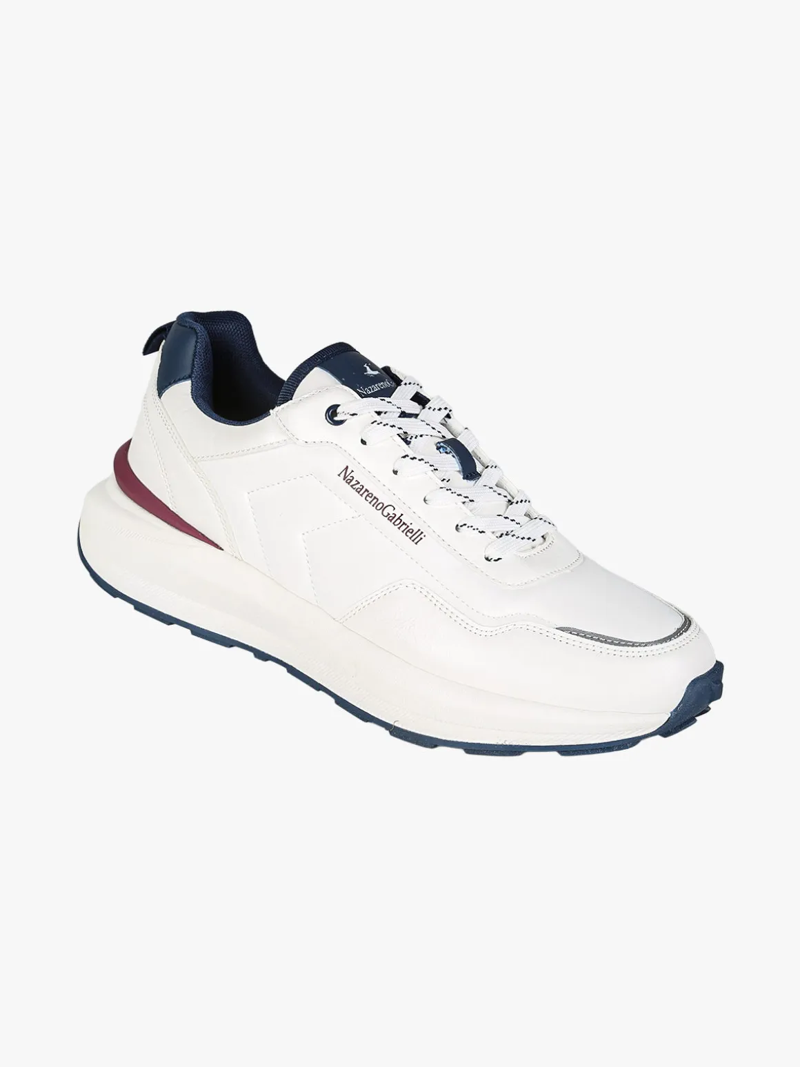 Nazareno Gabrielli Sneakers stringate da uomo - bianco