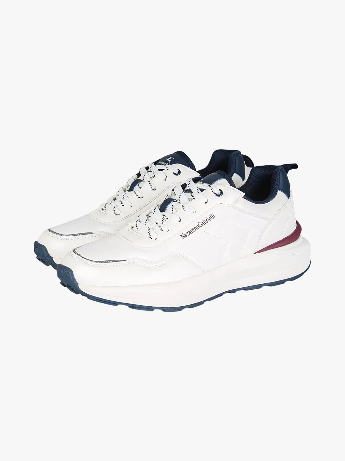 Nazareno Gabrielli Sneakers stringate da uomo - bianco