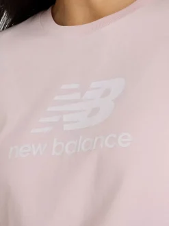 New Balance ESSENTIALS STACKED LOGO TEE T-shirt donna