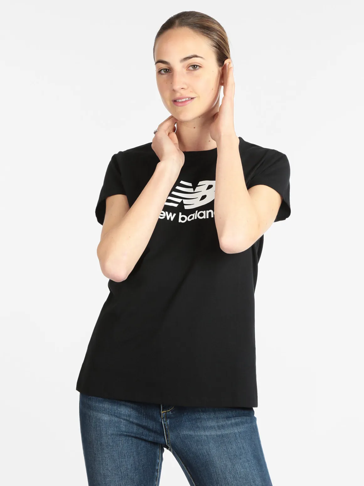 New Balance Essentials Stacked Logo T-shirt manica corta donna