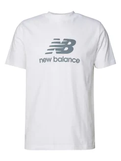 New Balance ESSENTIALS STACKED LOGO T-shirt da uomo a maniche corte in cotone