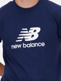 New Balance ESSENTIALS STACKED LOGO T-shirt da uomo a maniche corte in cotone