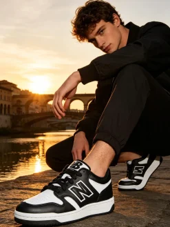 New Balance 480 Sneakers stringate in pelle da uomo
