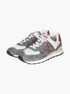 New Balance 574 Sneakers uomo in pelle nabuk - grigio