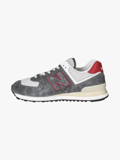 New Balance 574 Sneakers uomo in pelle nabuk - grigio